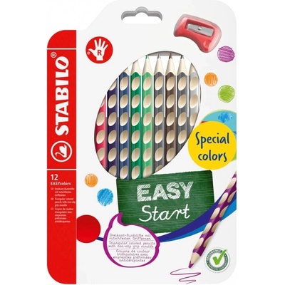 STABILO Комплект ергономични цветни моливи, Stabilo, EASYcolors right, 12 цвята, дясна ръка (ST332/12)
