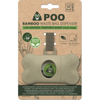 M-Pets POO Bamboo béžový 5,5 x 4,1 x 8,2 cm