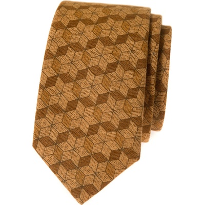 Avantgard kravata Lux Slim 571-51051 žlutá