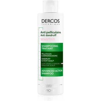 Image 1 of Vichy Dercos Anti-Dandruff Sensitive шампоан, успокояващ чувствителната кожа против пърхот 200ml