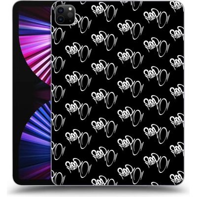 Picasee silikónový čierny obal Apple iPad 11 2021 3.generace Separ White On Black