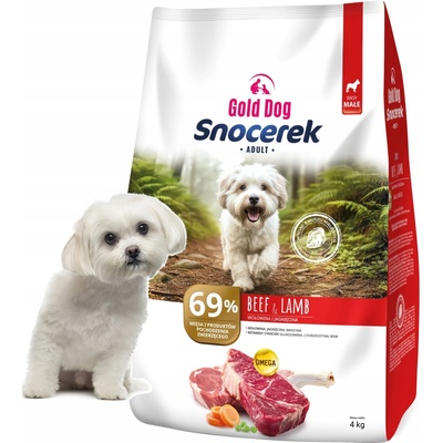 Gold Dog Snocerek jehněčí hovězí maso bez drůbeže 4 kg