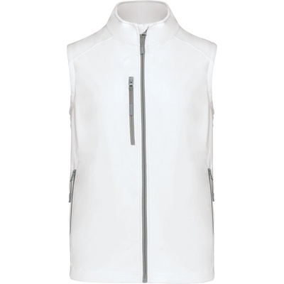 Kariban K403 pánská 3-vrstvá softshellová vesta bílá