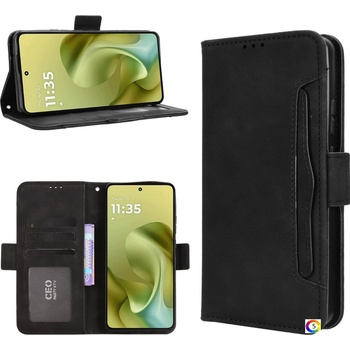 Image 1 of Motorola Moto G86 5G / Power 5G Magnetic Wallet Кожен Калъф и Протектор, Слот за Карти (Черен, Тъмносин, Червен, Кафяв, Розов)