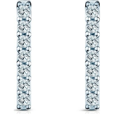 SAVICKI Náušnice Share Your Love biele zlato, laboratórne diamanty SYL-K02-BR-014-LAB-B