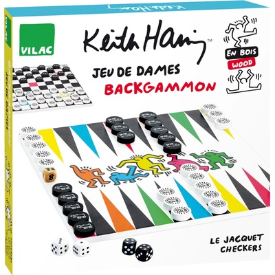 Vilac Dáma a backgammon Keith Haring