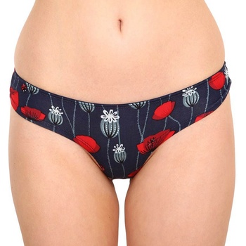 Dedoles Veselé dámske nohavičky brazilky Lienky a červené maky D W UN BL C C 208