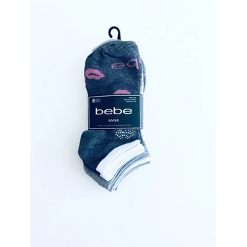 Bebe Crew Multi stylové ponožky 6 párů Šedá