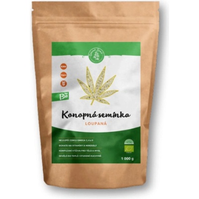 Zelená Země Konopné semínko loupané BIO 1000 g