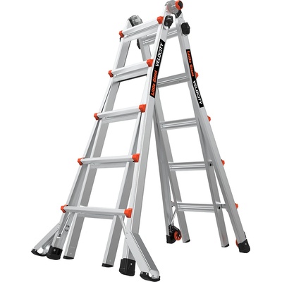 Little Giant Ladder Телескопична алуминиева стълба Little Giant VELOCITY 2.0, M22 4x5 стъпала (15422EN)