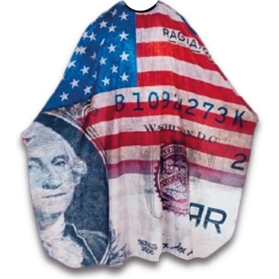 Ragnar kadernícka pláštenka s americkou vlajkou 145 x 160 cm