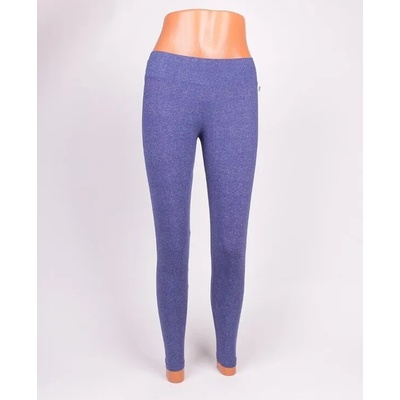 Дамски клин от тънка материя в син цвят с широк колан