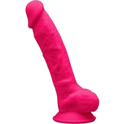 Silexd Model 1 Realistic Penis Premium Silexpan Silicone Fuchsia 20 Cm