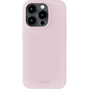 Holdit Калъф Holdit - Silicone, iPhone 15 Pro, Pale Pink (7330985169885)