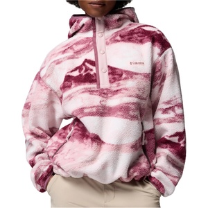 Columbia Дамски поларен пуловер Columbia Women's Helvetia II Printed Hoodie Fleece jumper - Antique Mauve / Summits - размер XS (105-7603-0111)