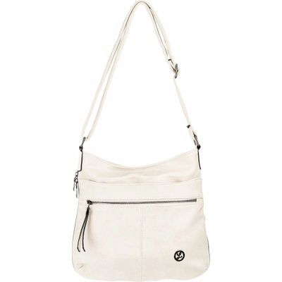 BLAIR dámska crossbody koženková kabelka tmavo béžová