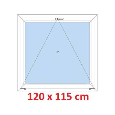 Soft Plastové okno 1200 x 1150 mm sklopné Zlatý dub