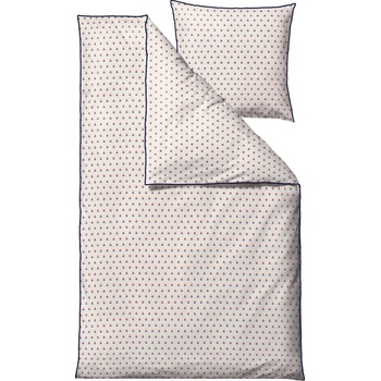 Södahl Спално бельо Tulip с калъфка за възглавница 60 x 63 cm затваряне с цип 140 x 220 см синьо-червено (35340)