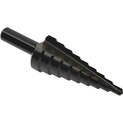 Vrták stupňovitý 4-20 mm do plechu, HSS TiAIN krok 2mm, rovná drážka, GEKO