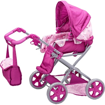 Woodyland Количка за кукли Woody - Еднорог, сгъваема (91509)