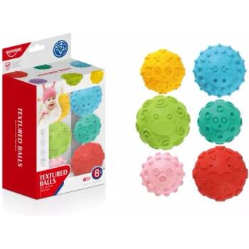 Man Yuk Toys Текстурирани топки за тактилно развитие - 6 бр (he0256)