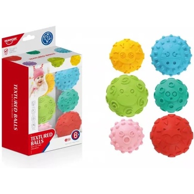 Man Yuk Toys Текстурирани топки за тактилно развитие - 6 бр (he0256)