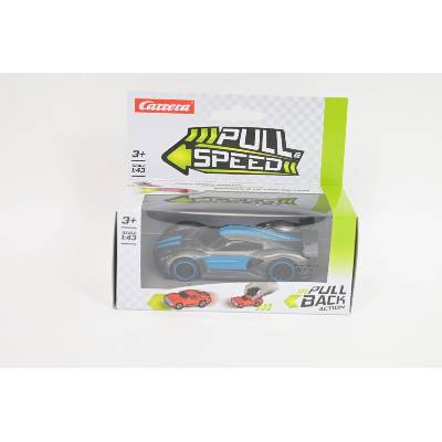 Carrera Pull Speed hyperauto 1:43 antracitovo-modré