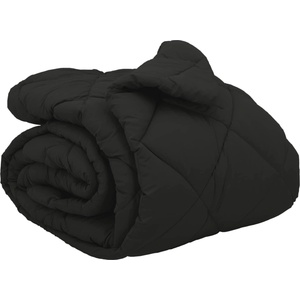Pure Line Home Зимна олекотена завивка Color Arctic с полиестерен пълнеж, 450 г/м2, черна