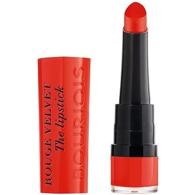Bourjois Paris Rouge Velvet The Lipstick matný rúž 02 Flaming´rose 2,4 g