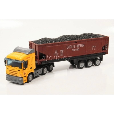 Mondo Motors Model nákladního auta tahač s návěsem sklápěčka 1:65
