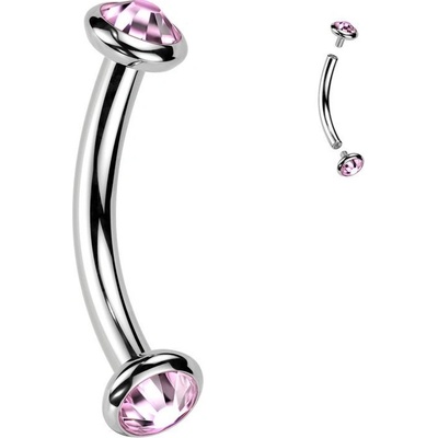 S4U Piercing do obočí TITAN (růžová) TIT1381-P