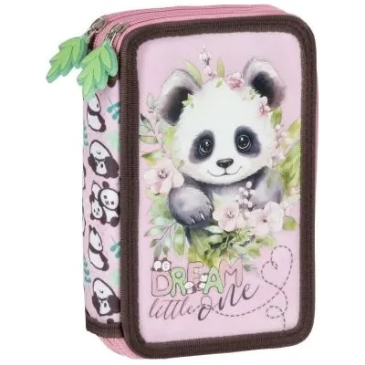 Panda 10 ученически несесер с 2 ципа, ПЪЛЕН