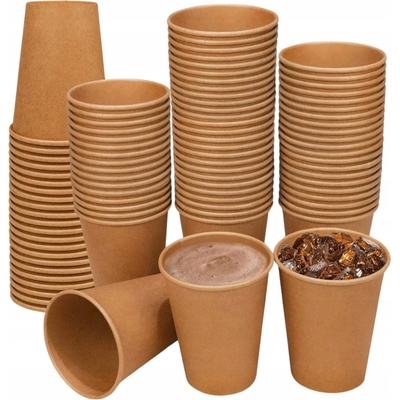 Papírové kelímky 250ML NA KRAFTOVOU KÁVU – Zboží Dáma