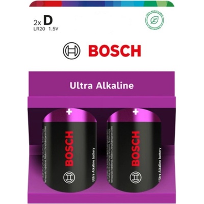 BOSCH Ultra Alkaline D LR20 2 ks LR20UA2B-00