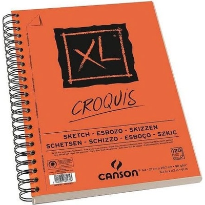 Canson Skicár A4 XL Croquis krúžková väzba 90g/m2 20 listov