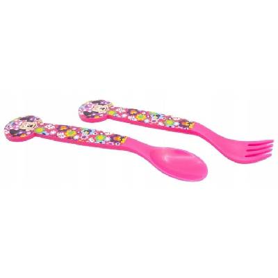 Детски комплект прибори Stor - Disney Minnie, 2 броя, розови (81217)