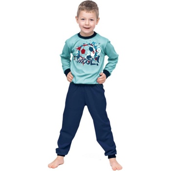 Jaks chlapčenské pyžamo futbal šedé