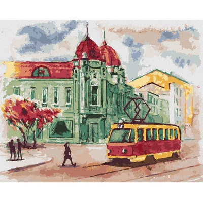 Zuty Malování podle čísel TRAMVAJ V PRAZE