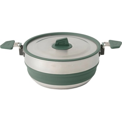 Sea to Summit Тенджера Sea to summit Detour Stainless Steel Collapsible Pot - Laurel Wreath Green - размер 3 l (532-2878-0111)