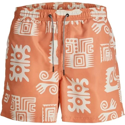 JACK & JONES Бански гащета Jack & jones Fiji Oceanday swimming shorts - Orange (Carnelian)