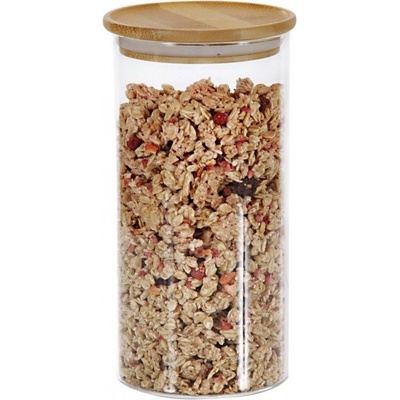 Kesper Sklenená dóza s bambusovým vekom 1200 ml