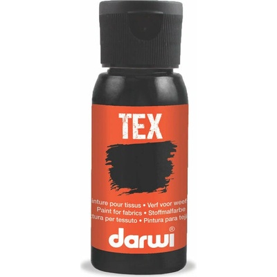 Darwi TEX Farba na textil 100050100 čierna 50 ml