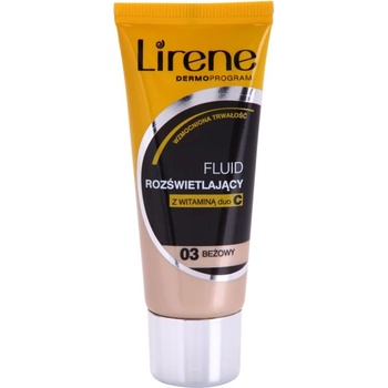 Lirene Vitamin C озаряващ флуиден фон дьо тен за дълготраен ефект цвят 03 Beige 30ml