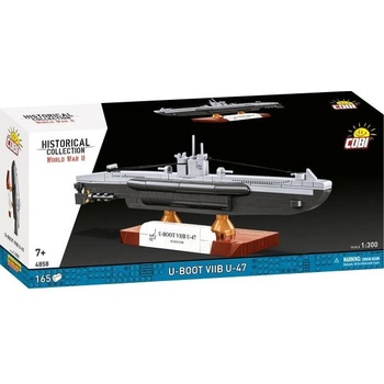 COBI 4858 II WW Немска подводница U-Boot VIIB U-47, 1: 300, 165k