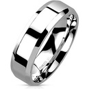 Spikes USA Ocelový prsten lesklý OPR1303