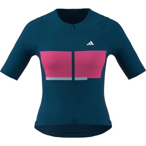 adidas Дамска фланелка с къс ръкав за колоездене adidas Women's Tempo Jersey Neo Cycling jersey - Dusky Petrol (156-2922-0214)