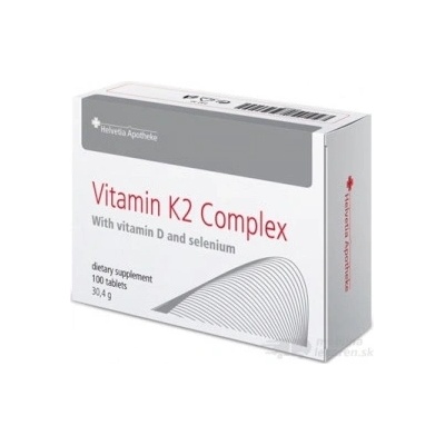 Helvetia Apotheke Vitamin K2+D3+Selén Complex 100 tabliet