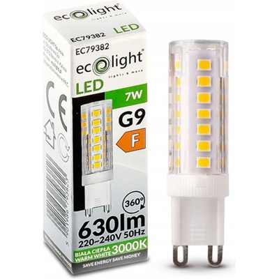 ECO LIGHT LED žiarovka G9 7W studená biela