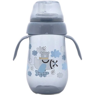Lorelli Неразливащо шише с широко гърло Lorelli My Friend - 260 ml, Cameo Blue