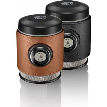 Wacaco Комплект калъфи за Wacaco Picopresso, 2 бр, Имитация на кожа, Черен/Кафяв (Protective sleeve set for Picopresso)